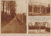 874305 Collage van 3 foto's betreffende het nieuwe fietspad naast de Ridderschapskade te Utrecht, met geheel links de ...